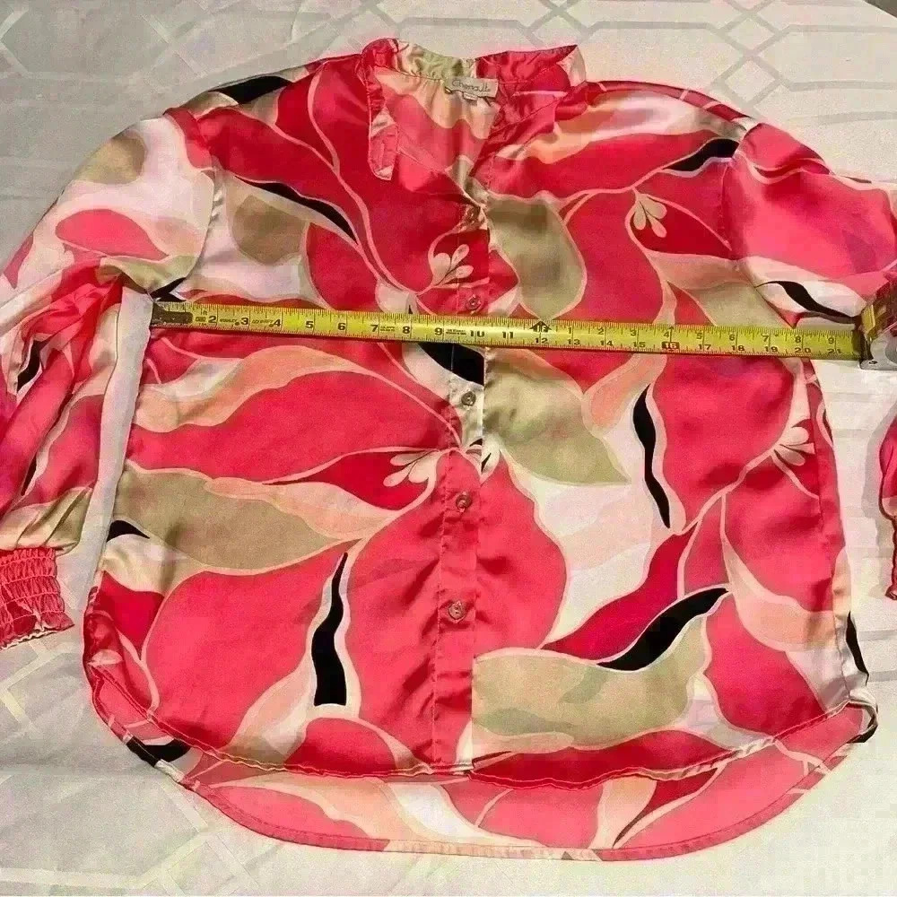 Chenault Button Down Pink And Cream, Size Small B… - image 6